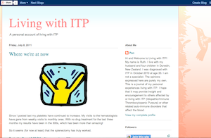 living with itp, itp blog